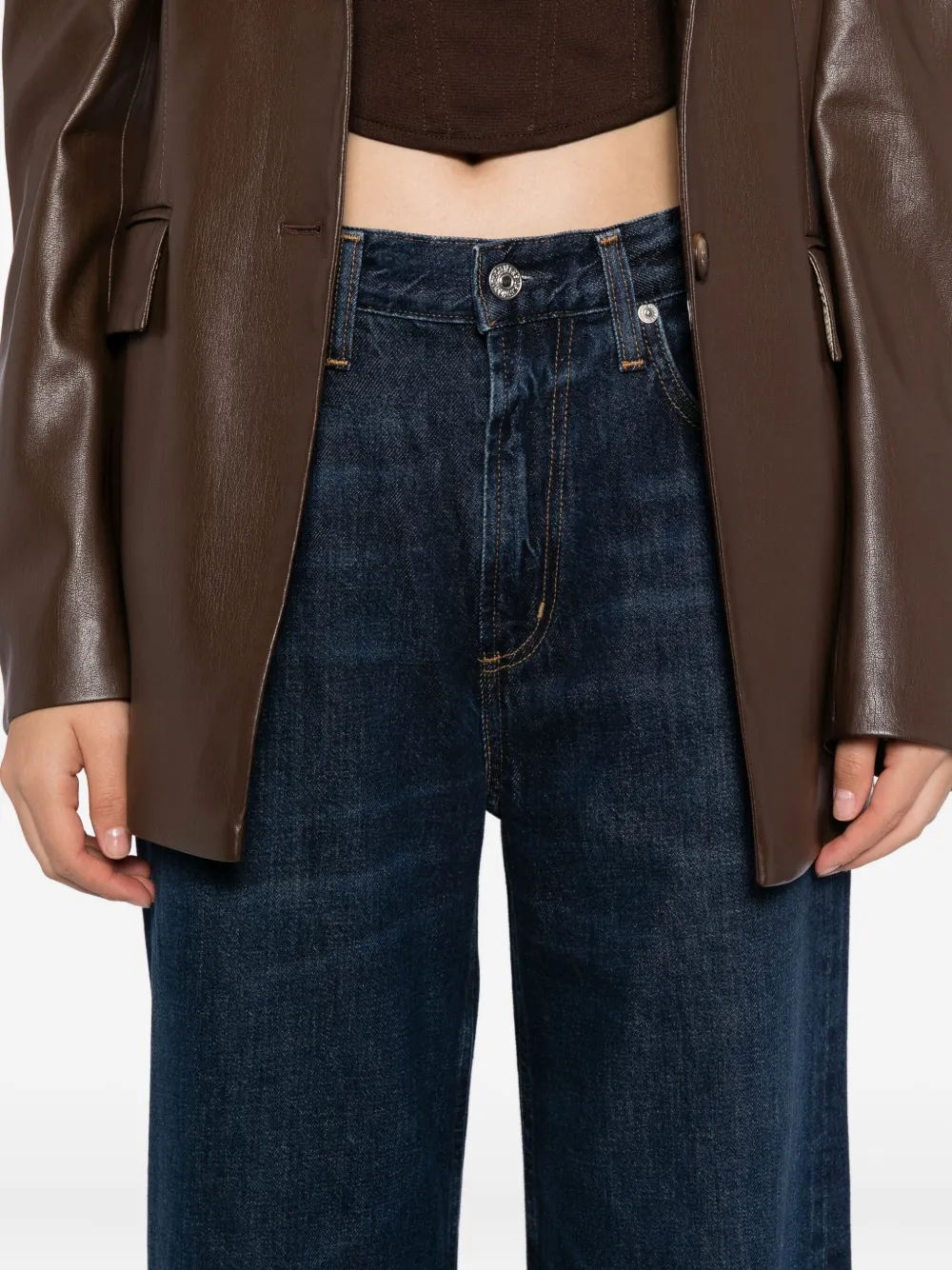 Citizen Of Humanity Paloma Baggy Jeans In Blue