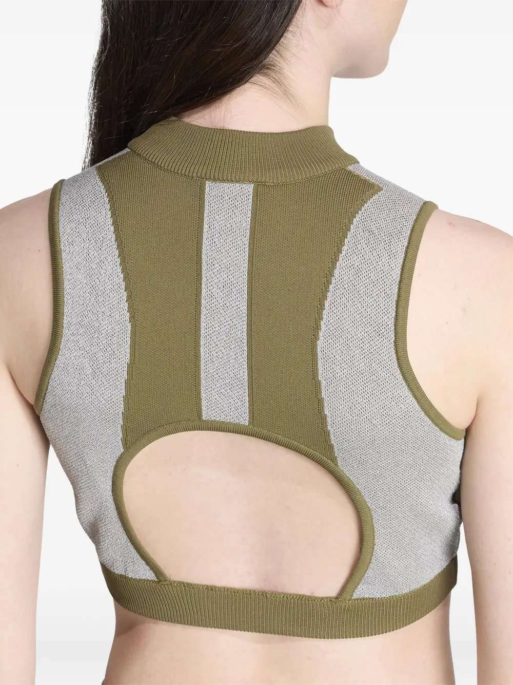 adidas EQT BRA top met rits Groen