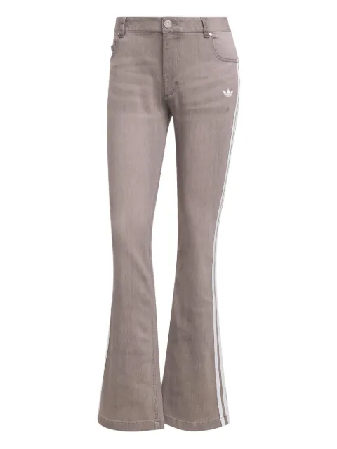 adidas pants de mezclilla con rayas estampadas