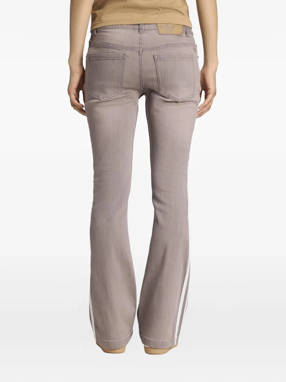 adidas denim stripe trackpants | Slim Pants | Image 2