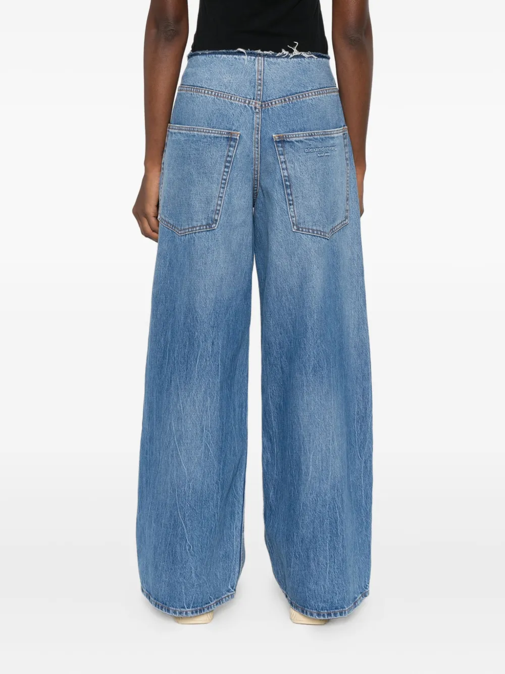 Alexander Wang Denim jeans met rits Blauw