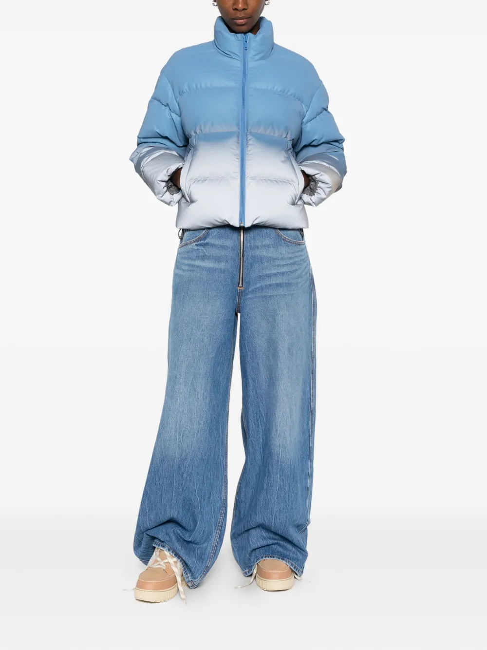 Alexander Wang zip-front denim - Blauw