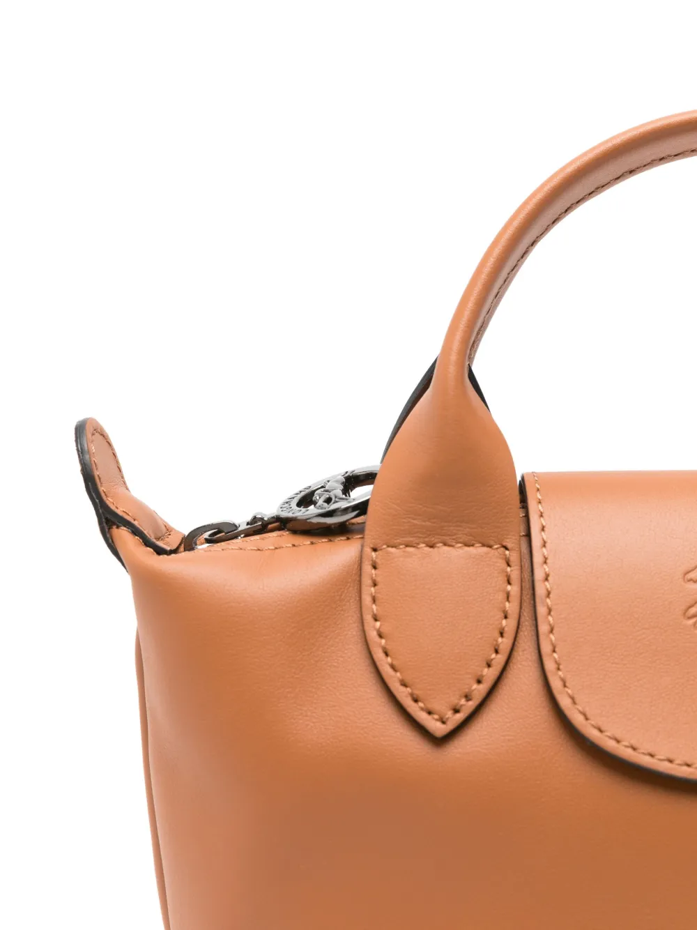 Longchamp Le Pliage Xtra XS leren mini-tas Bruin