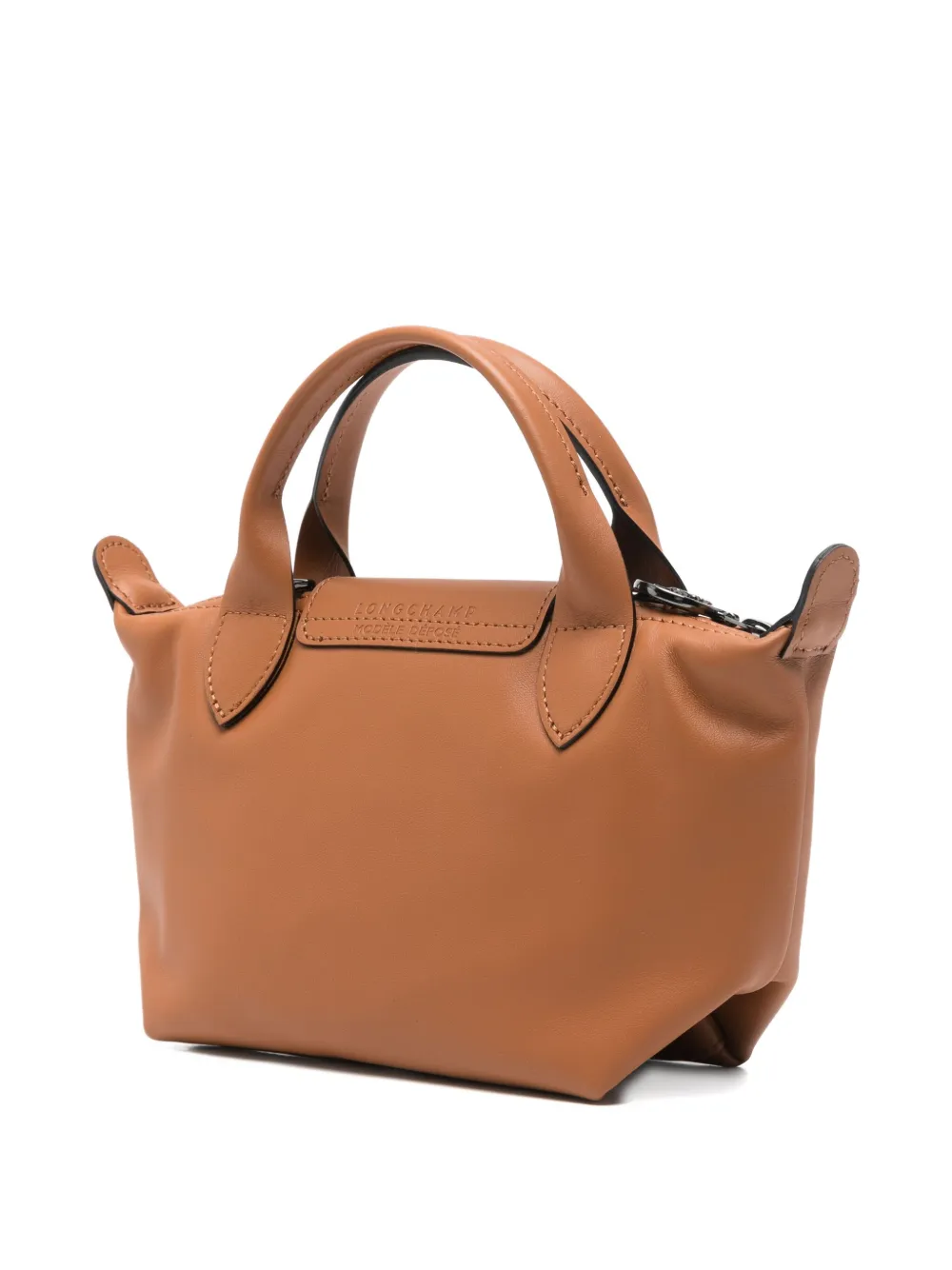 Longchamp Le Pliage Xtra XS leren mini-tas Bruin
