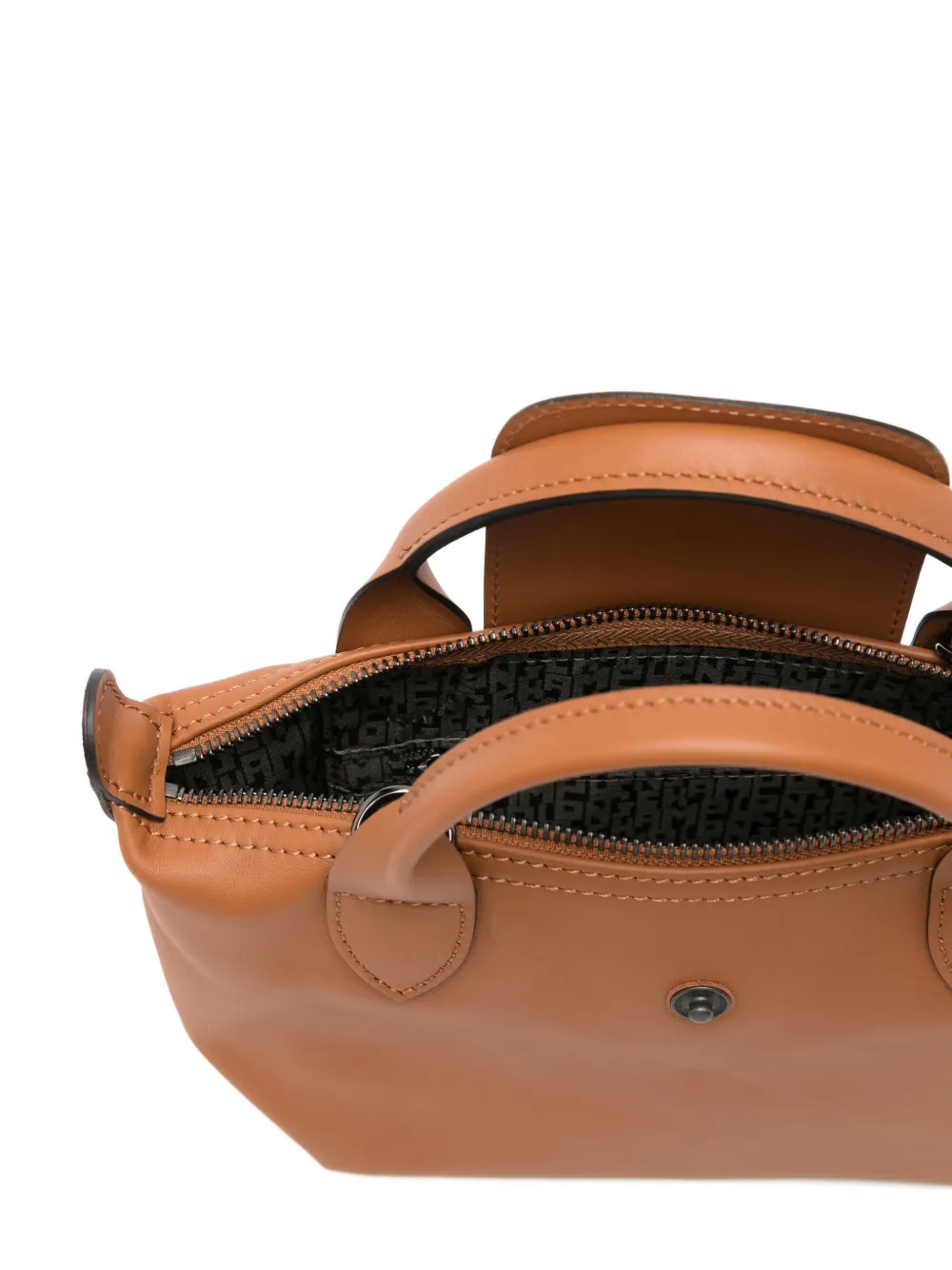 Longchamp Le Pliage Xtra XS leren mini-tas Bruin