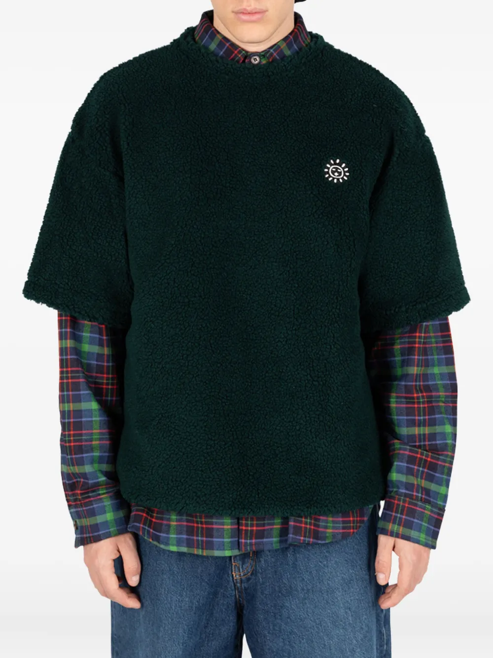 Société Anonyme Sunny Short-sleeve Embroidered T-shirt In Green