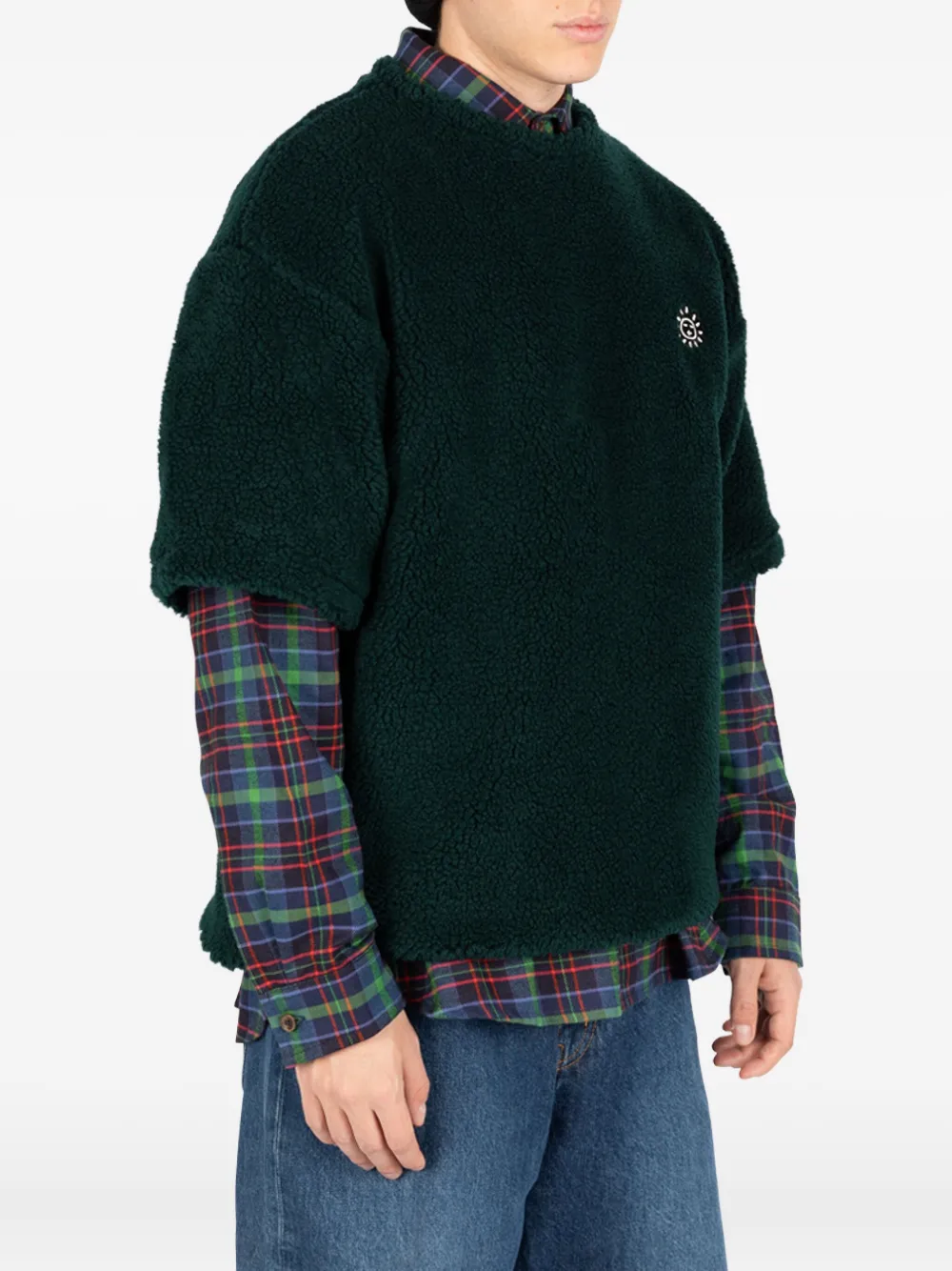 Société Anonyme Sunny Short-sleeve Embroidered T-shirt In Green