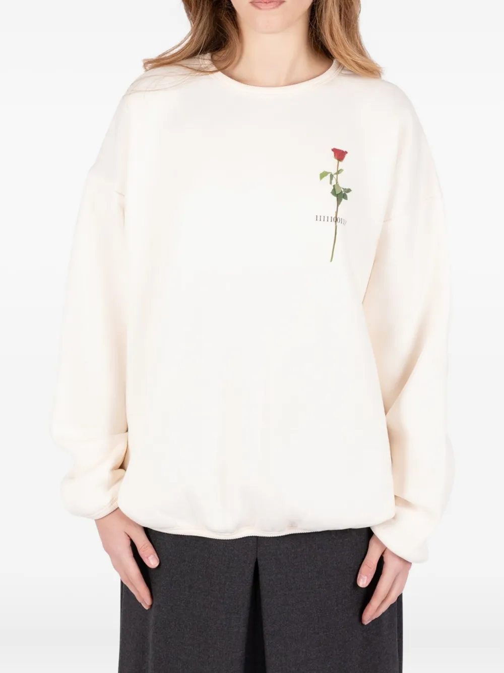 Société Anonyme Rose-graphic Sweatshirt In Neutral