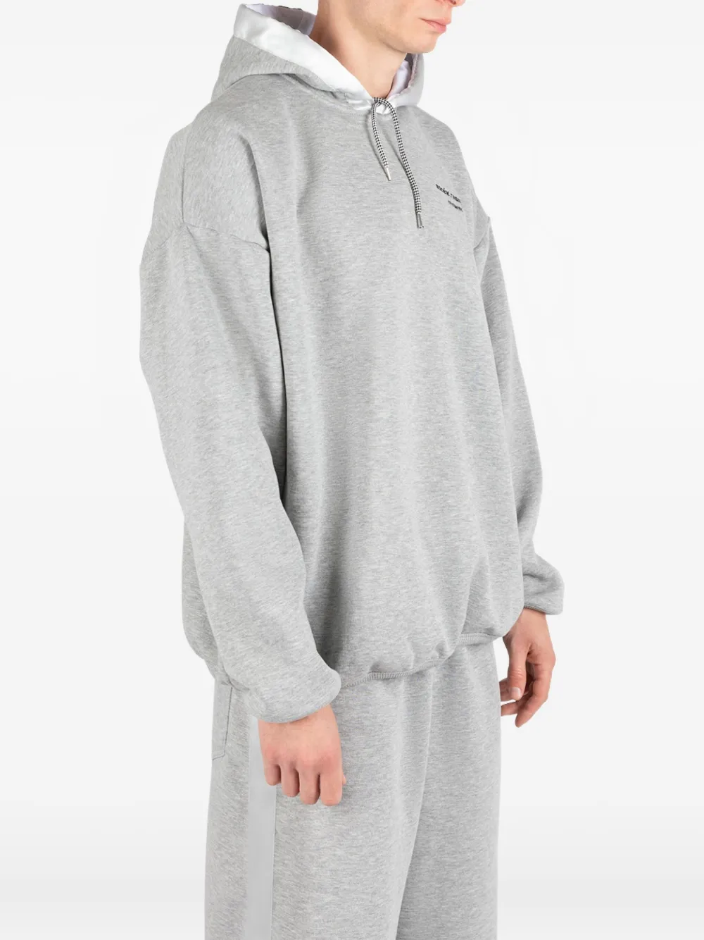 Société Anonyme Logo- Embroidery Hoodie In Gray