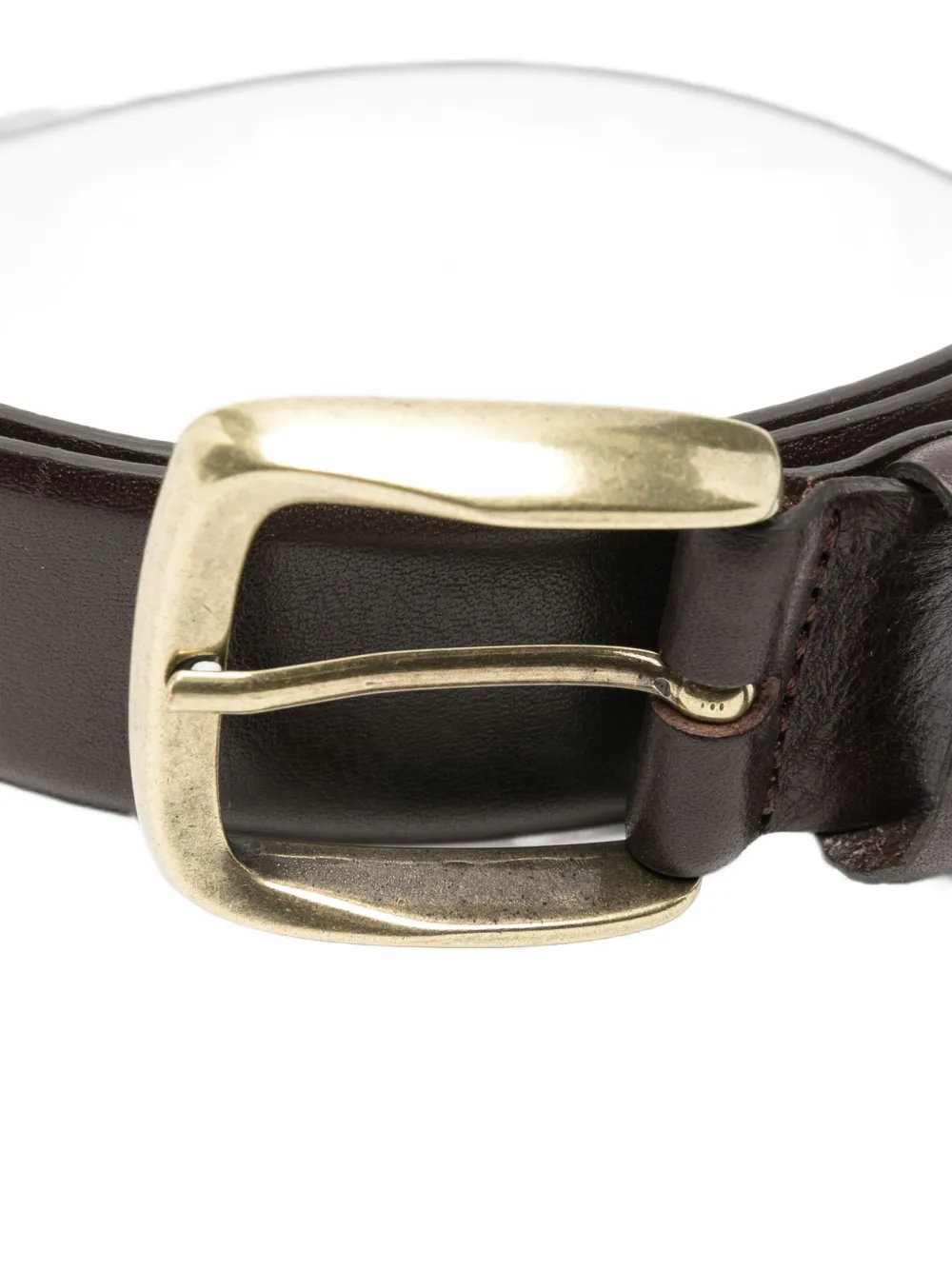 ASPESI buckle leather belt - Bruin
