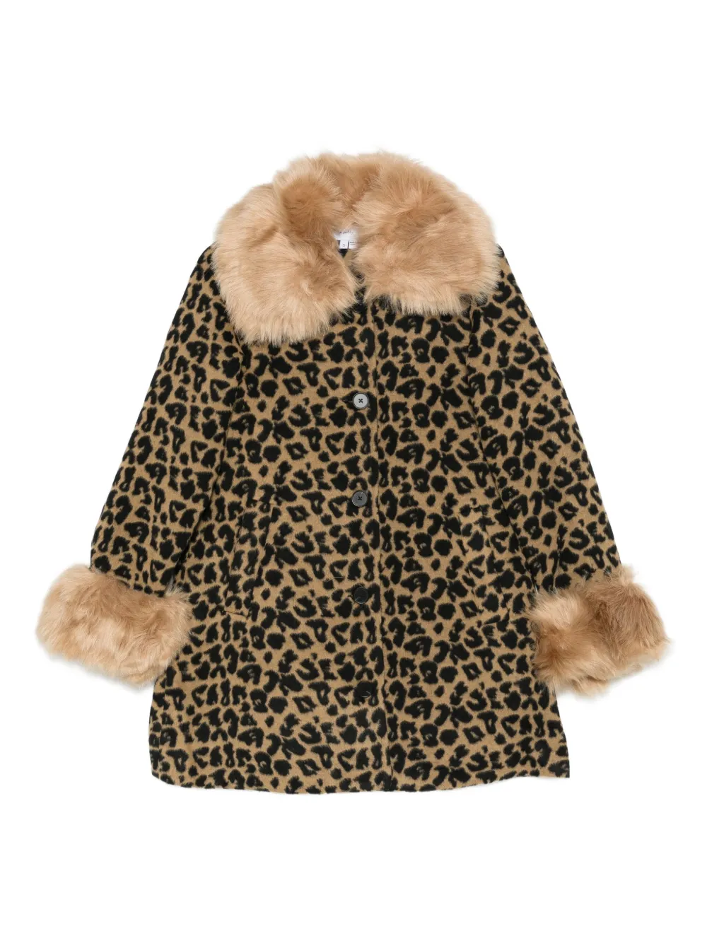 NEVER FULLY DRESSED leopard-print coat | Brown | Image 1