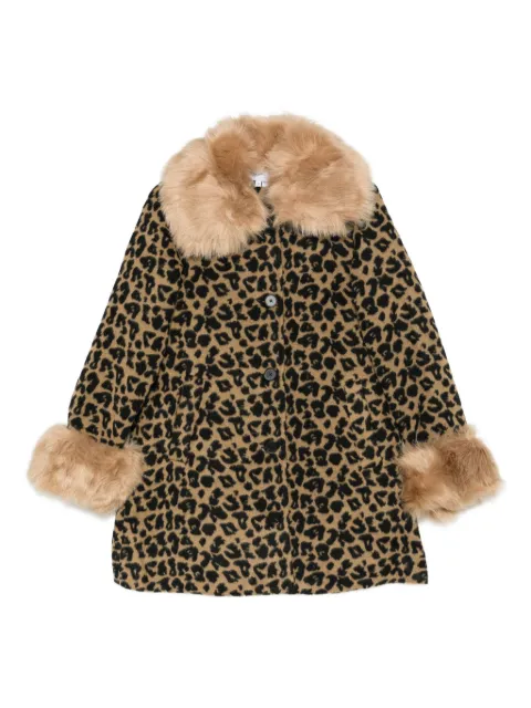NEVER FULLY DRESSED leopard-print coat
