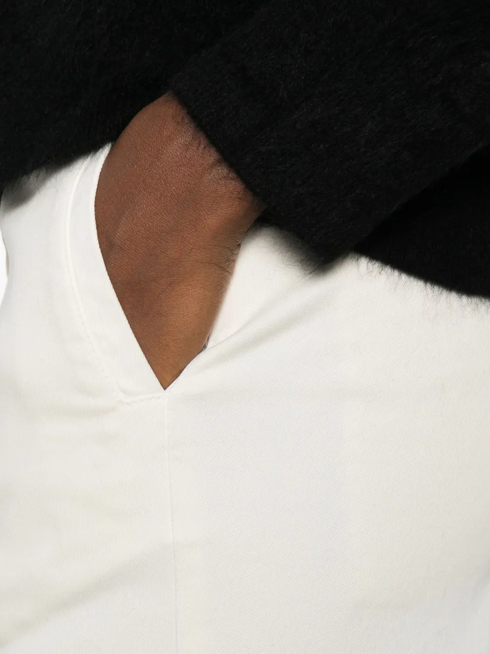 ASPESI Broek met knopen Wit