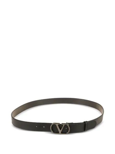Valentino Garavani VLogo Signature belt in shiny calfskin 30 mm