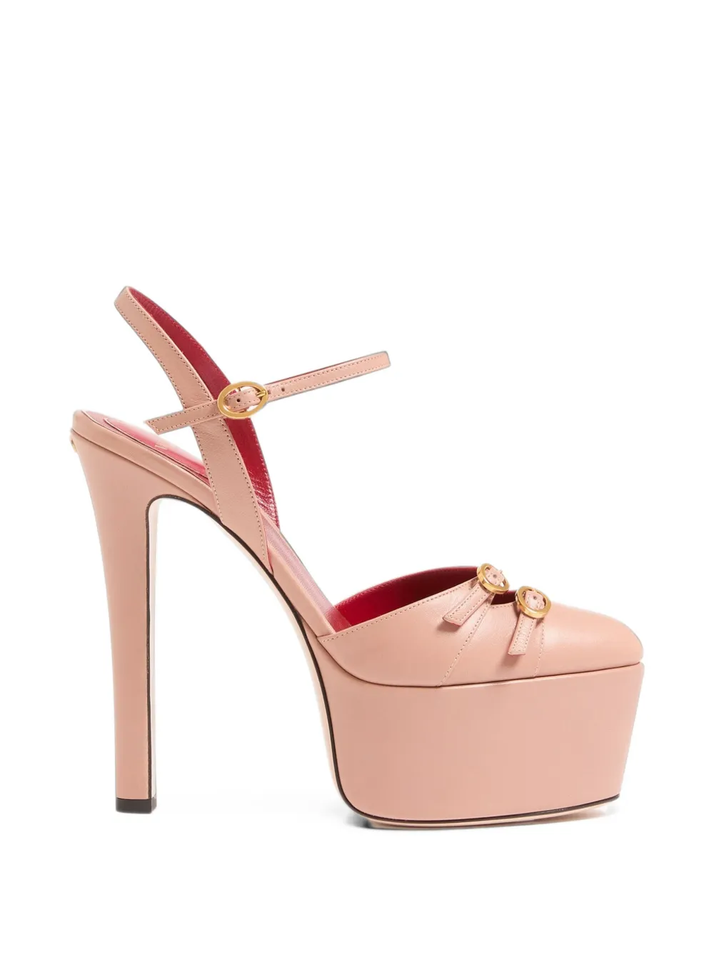 Valentino Garavani Pumps Crasher con fibbie e plateau 145mm - Rosa