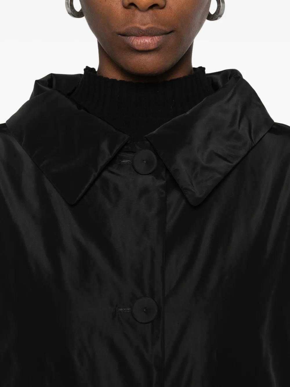 ASPESI Gewatteerde jas Zwart