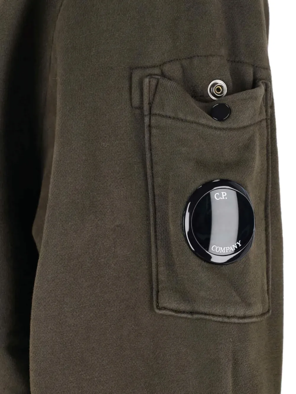 C.P. Company Hoodie met Lens-detail Groen