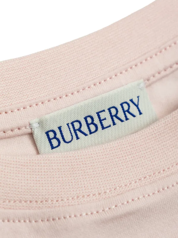 Burberry Kids Check Graphic T-shirt | Pink | FARFETCH