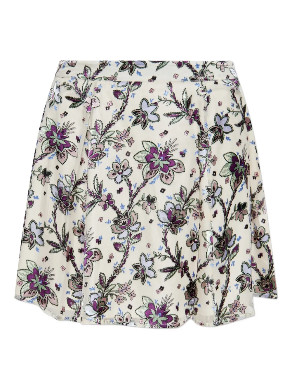 Kate Spade Floral-print A-line Skirt In Multi