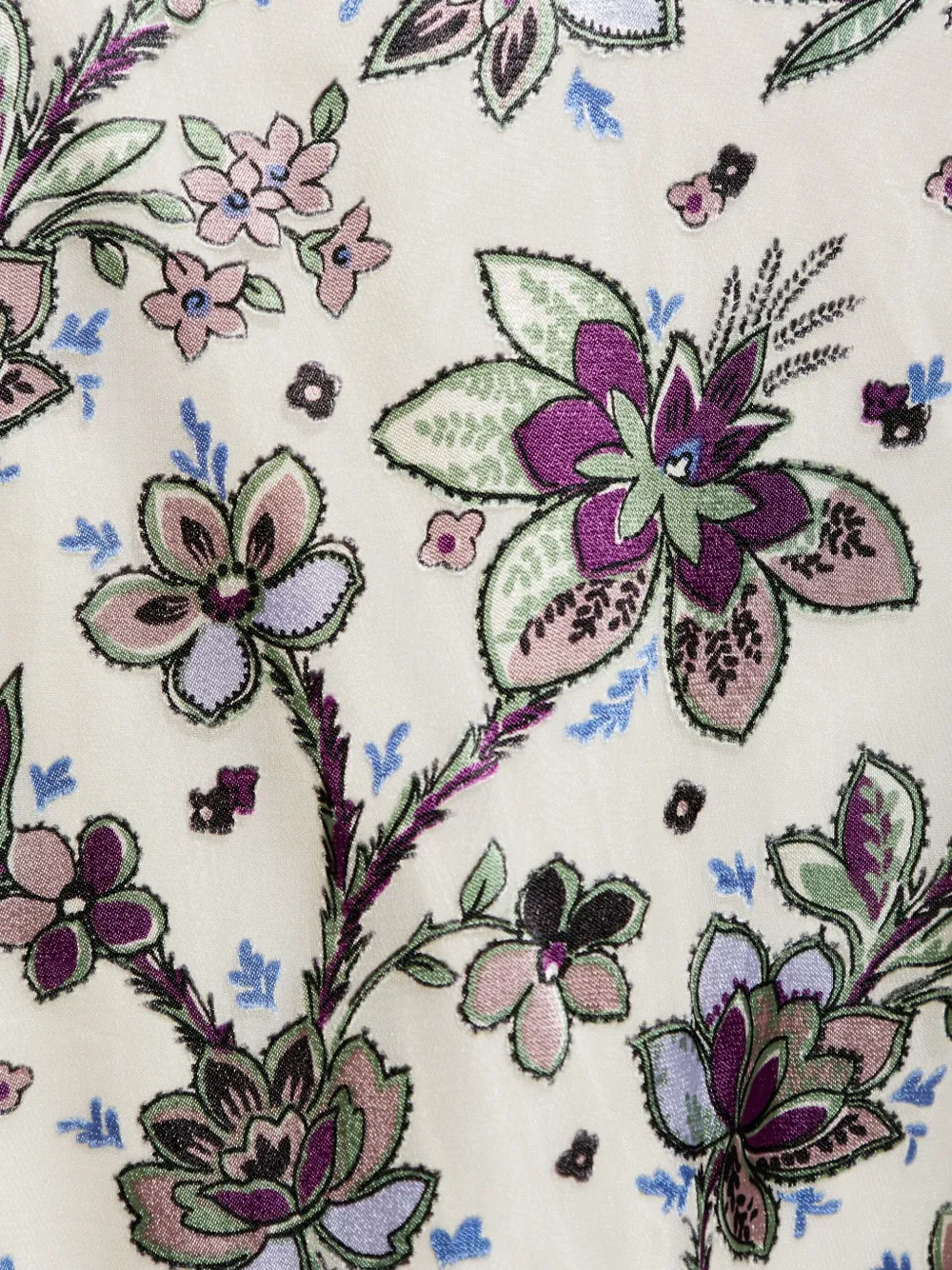 Kate Spade Floral-print A-line Skirt In Multi