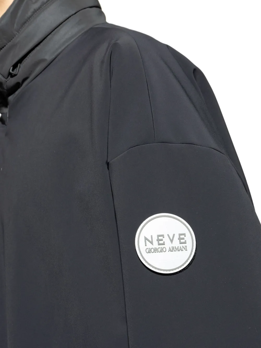 Giorgio Armani Windjack met halve rits Zwart