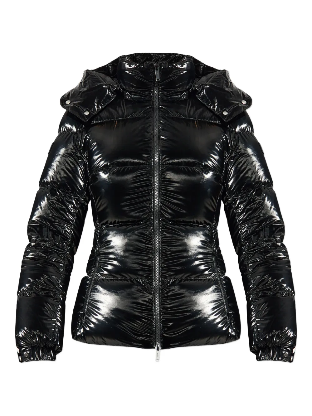 Add hooded-padded jacket | Black | Image 1