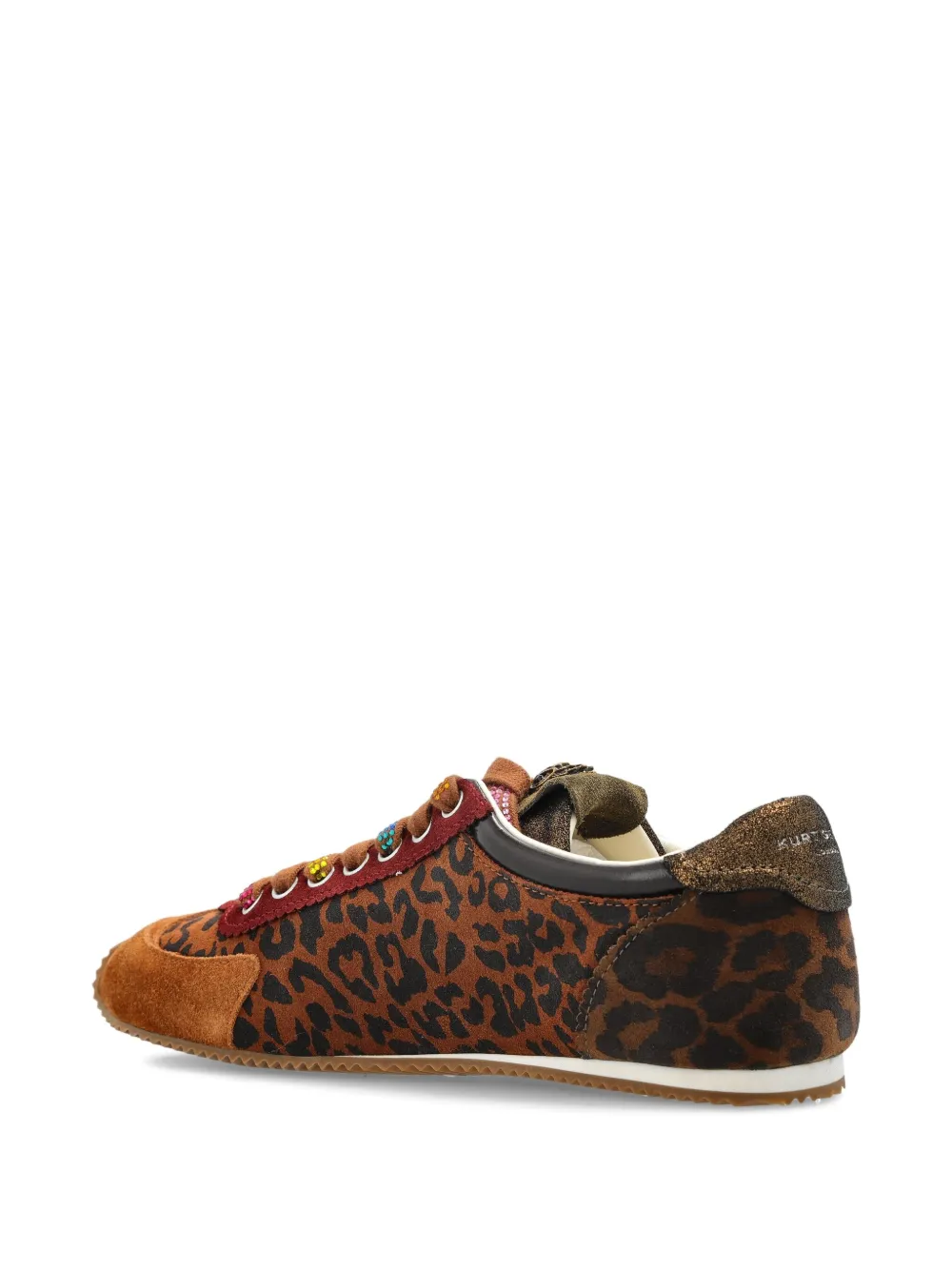 Kurt Geiger Islington Leopard-print Sneakers In Brown
