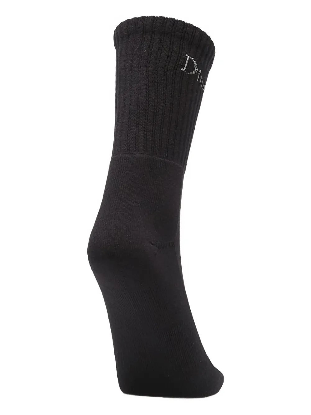Dime Logo-detail Socks (pack Of Two) In Black
