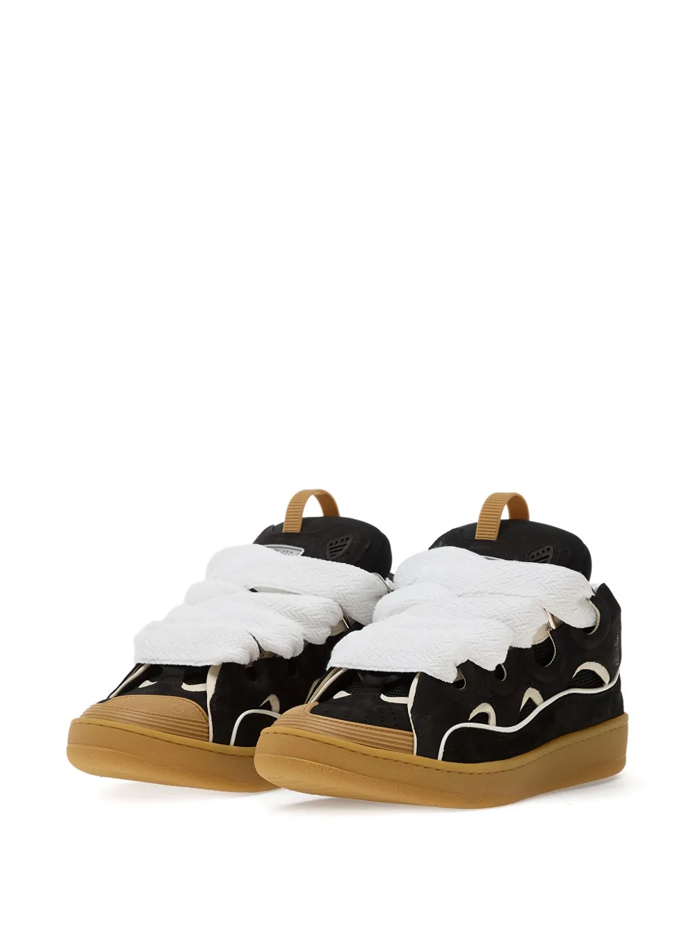 Lanvin Curb vetersneakers Zwart