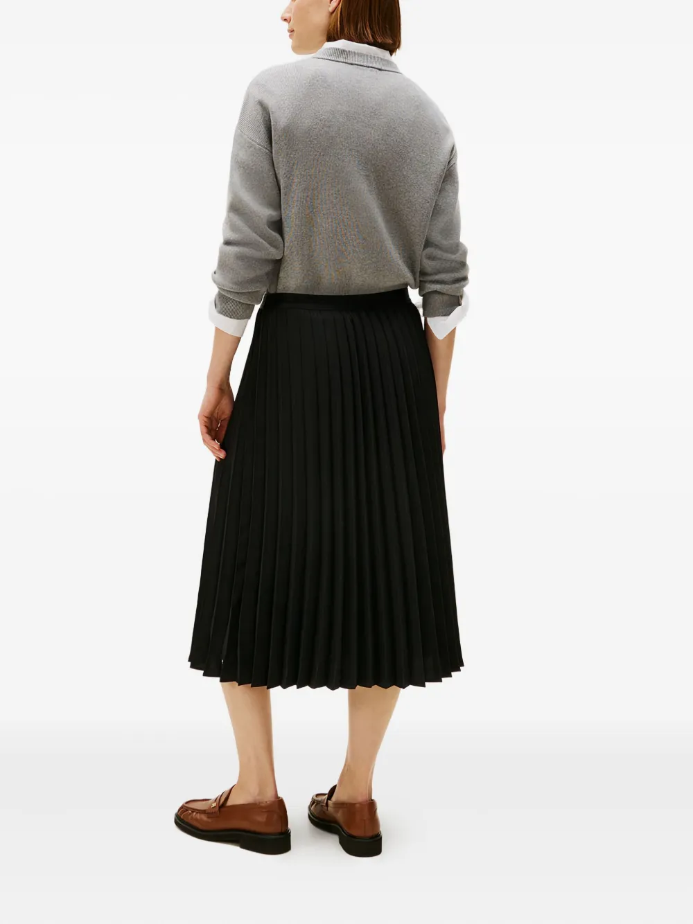 Tommy Hilfiger Pleated Skirt In Black