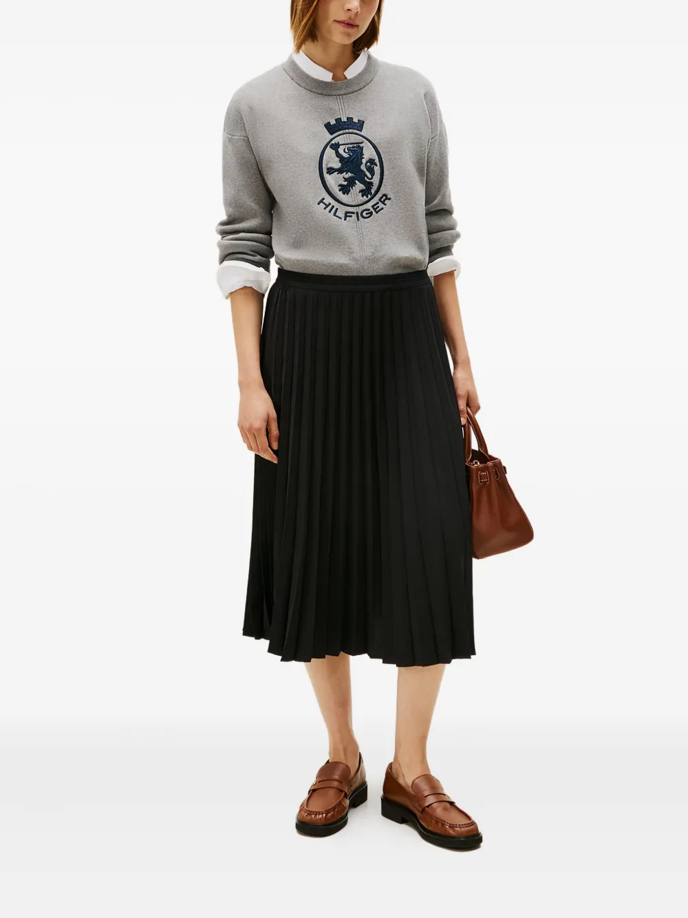 Tommy Hilfiger Plooirok - Zwart