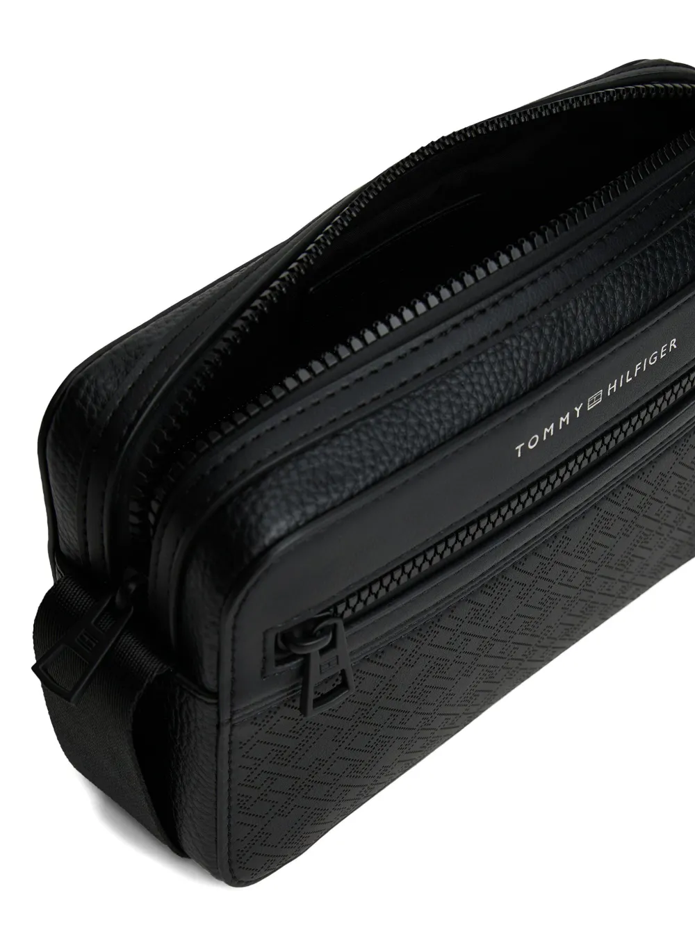 Tommy Hilfiger Logo-detail Crossbody Bag In Black