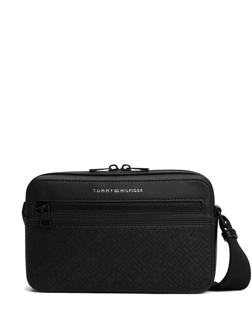 Tommy Hilfiger Logo-detail Crossbody Bag In Black