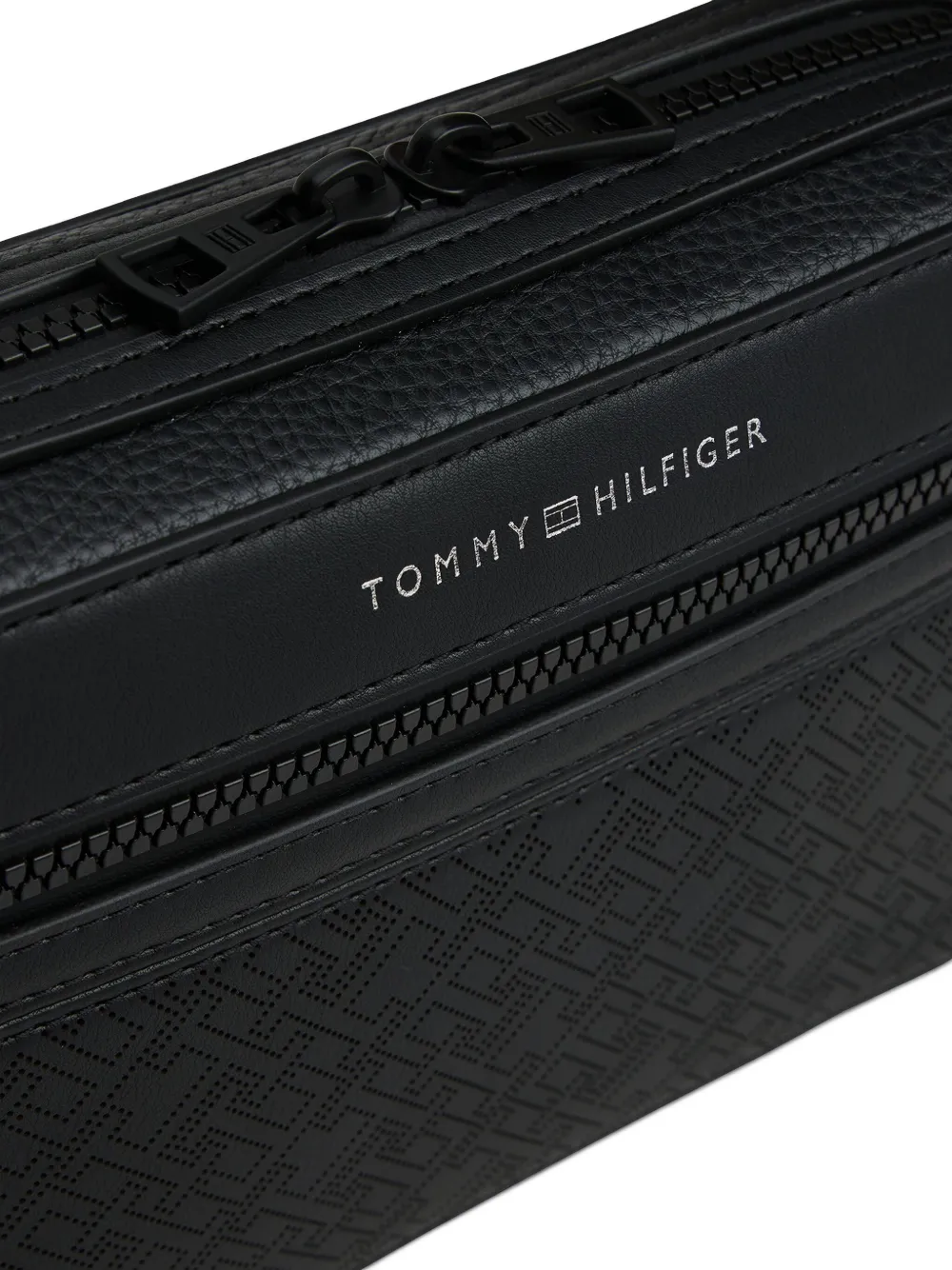 Tommy Hilfiger Logo-detail Crossbody Bag In Black