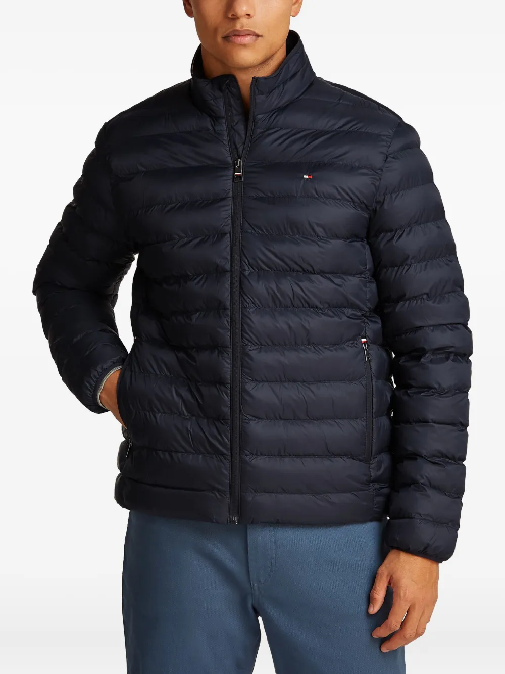 Tommy Hilfiger Padded Zip Jacket In Blue