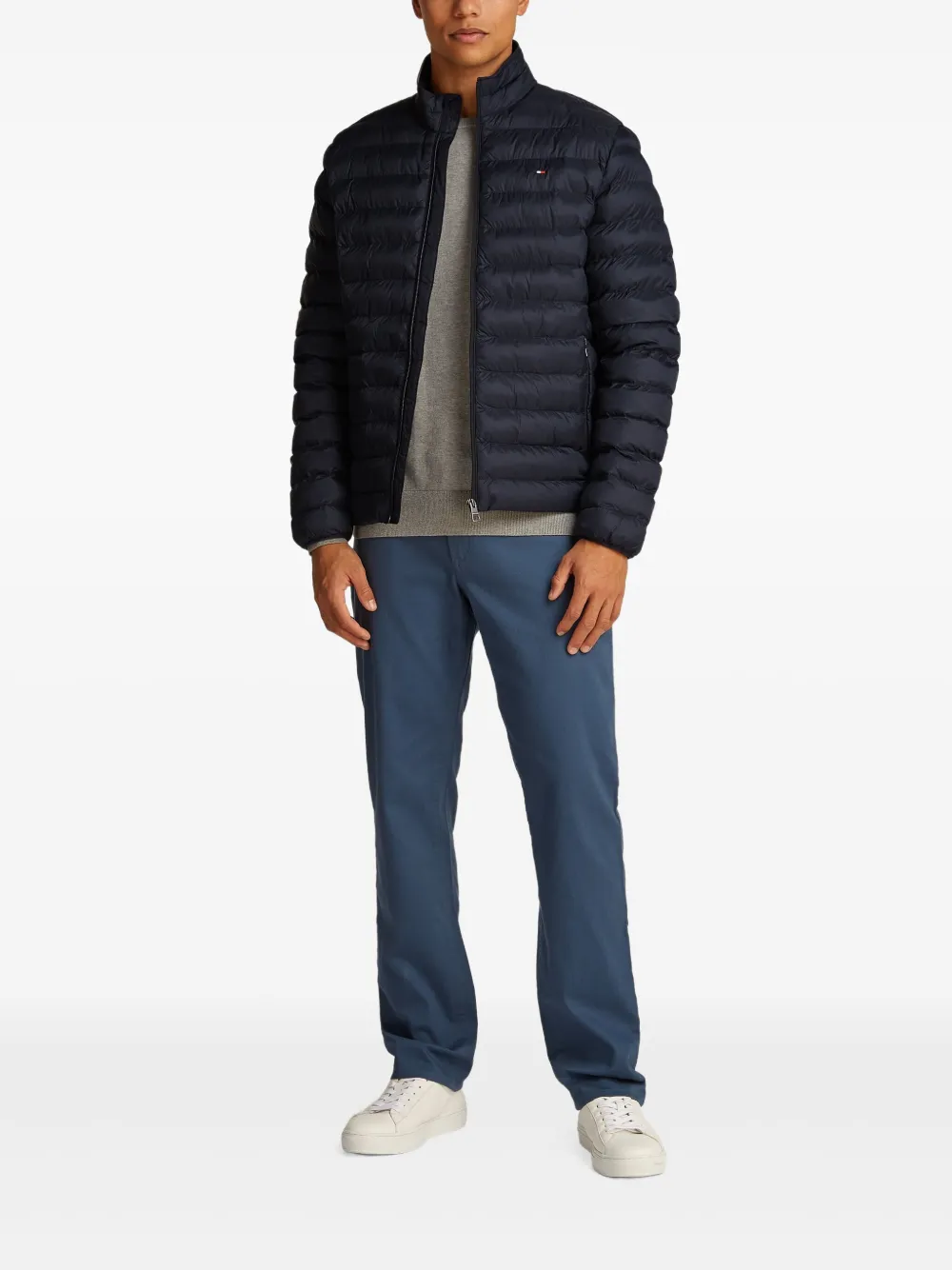 Tommy Hilfiger Padded Zip Jacket In Blue