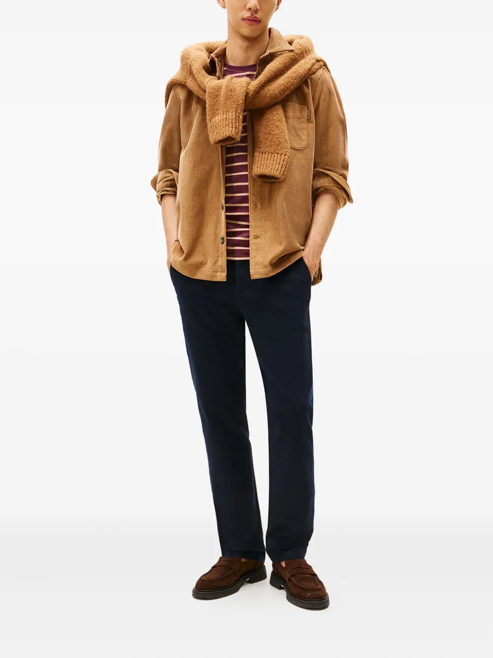 Tommy Hilfiger Corduroy Pocket Jacket In Neutral