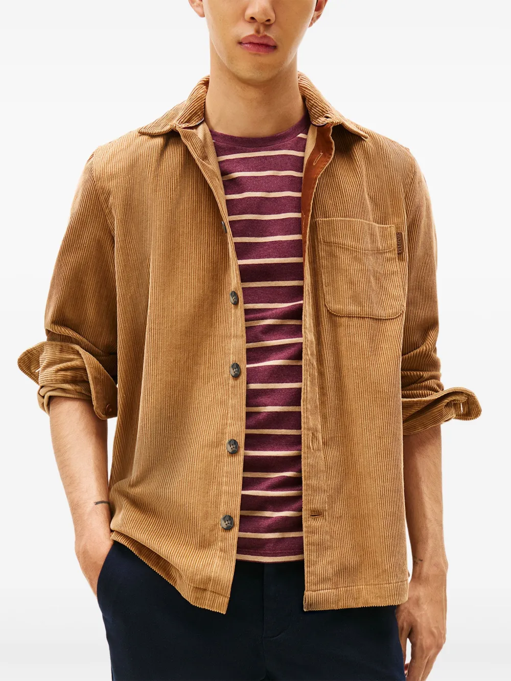 Tommy Hilfiger Corduroy Pocket Jacket In Neutral