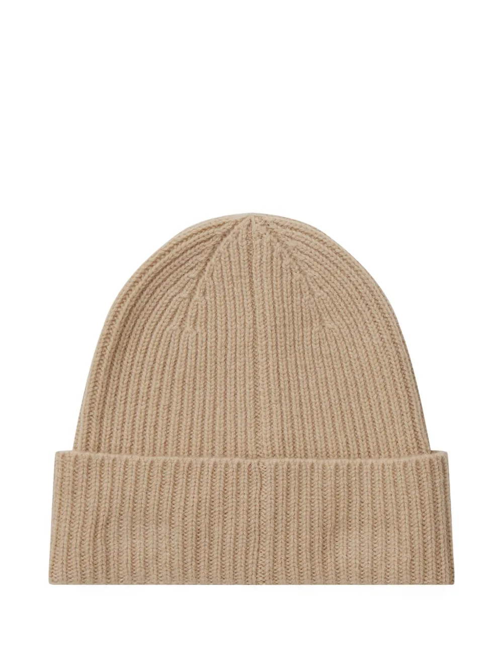 Tommy Hilfiger Kasjmier muts met logoplakkaat - Beige