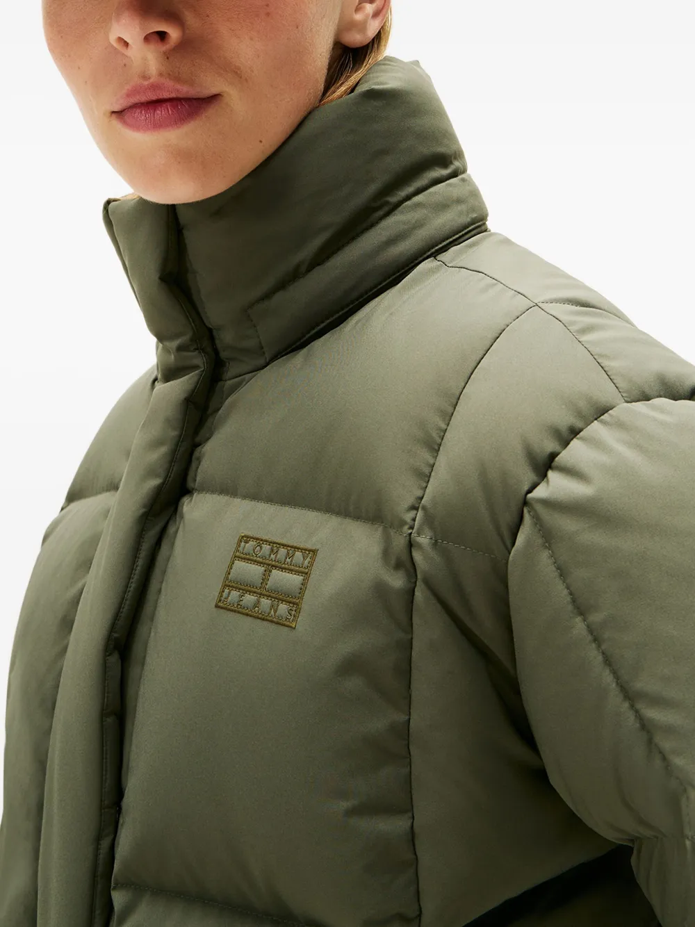 Tommy Jeans Alaska donsjack met logodetail Groen