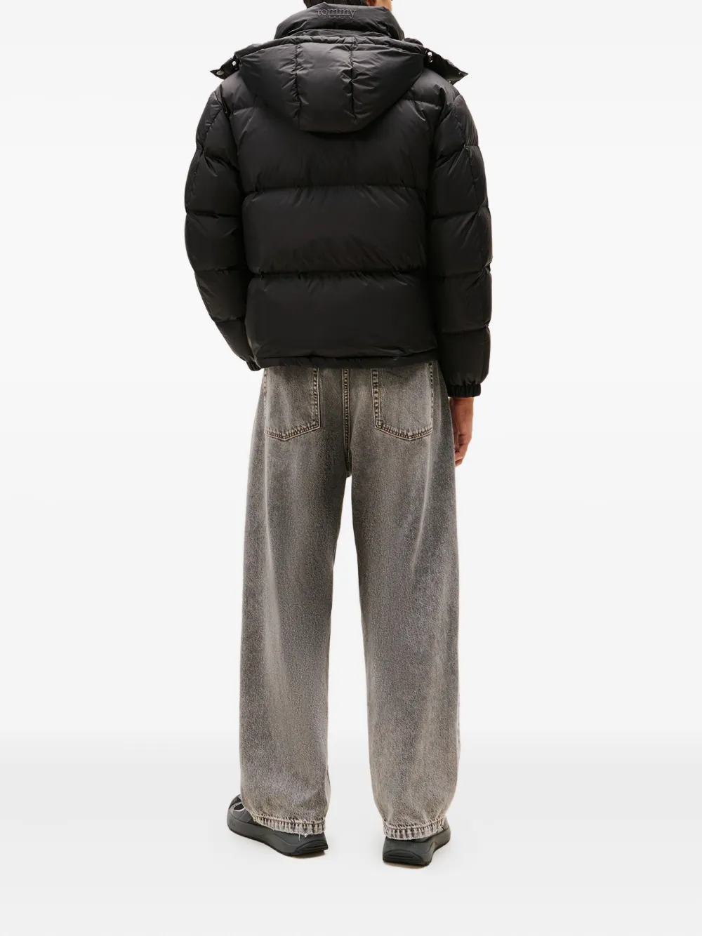 Tommy Jeans Donsjack met capuchon Zwart