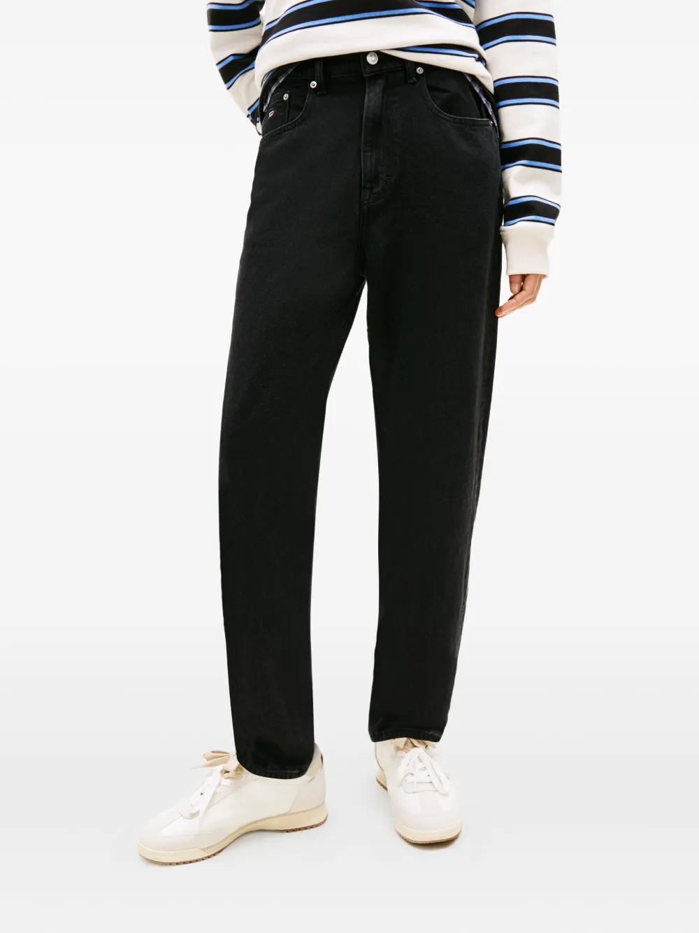 Tommy Jeans Logo-detail Denim In Black