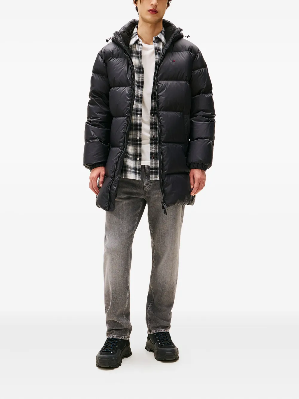 Tommy Jeans Parka met capuchon - Zwart