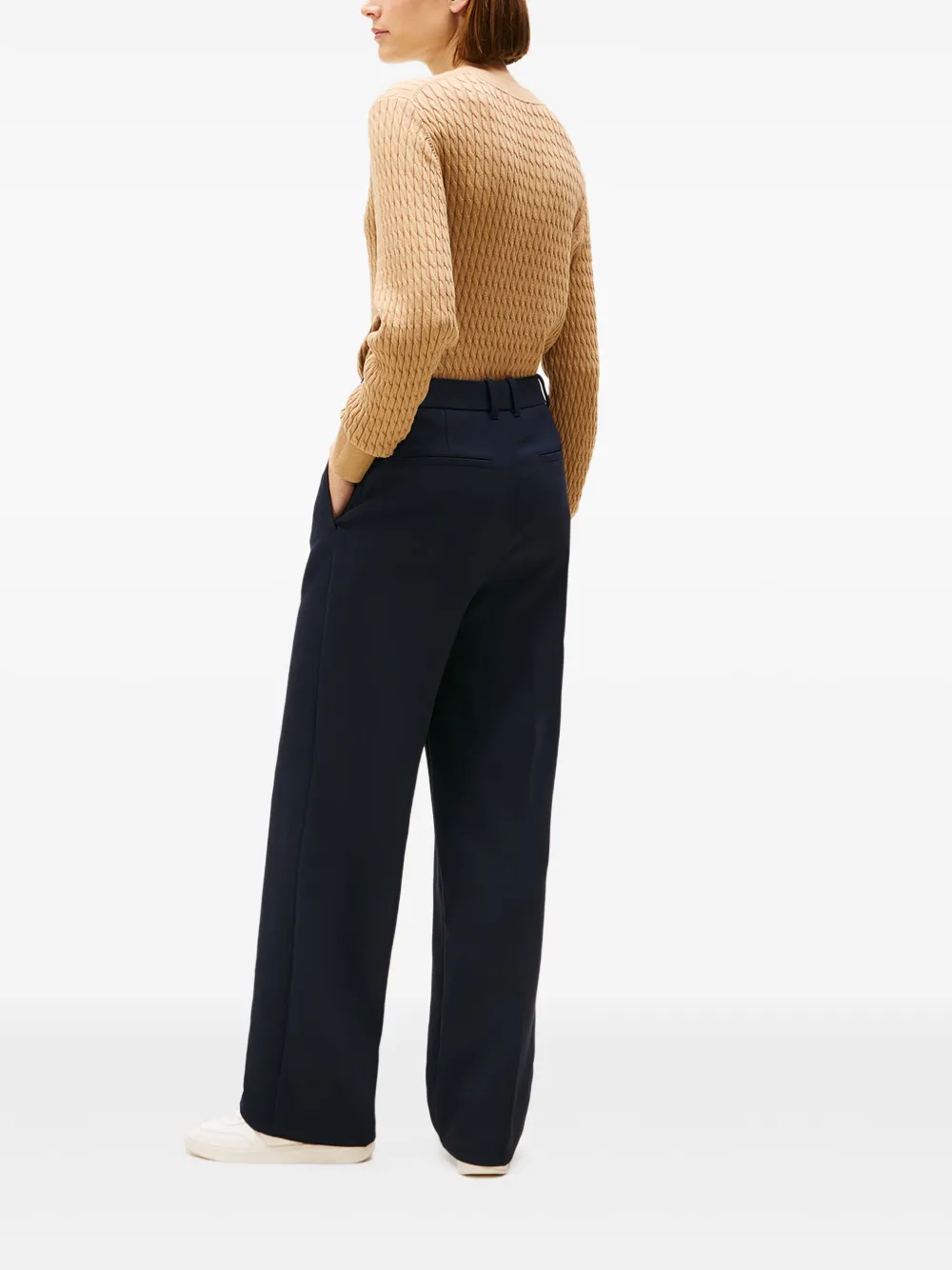 Tommy Hilfiger Belt-loops Trousers In Blue