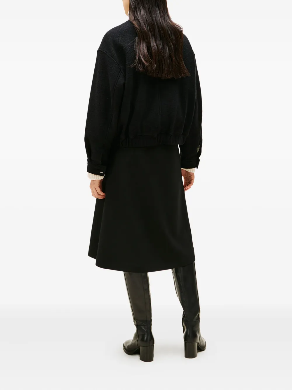 Tommy Hilfiger Zip-up Bomber Jacket In Black