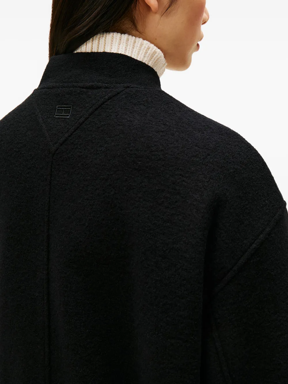 Tommy Hilfiger Zip-up Bomber Jacket In Black