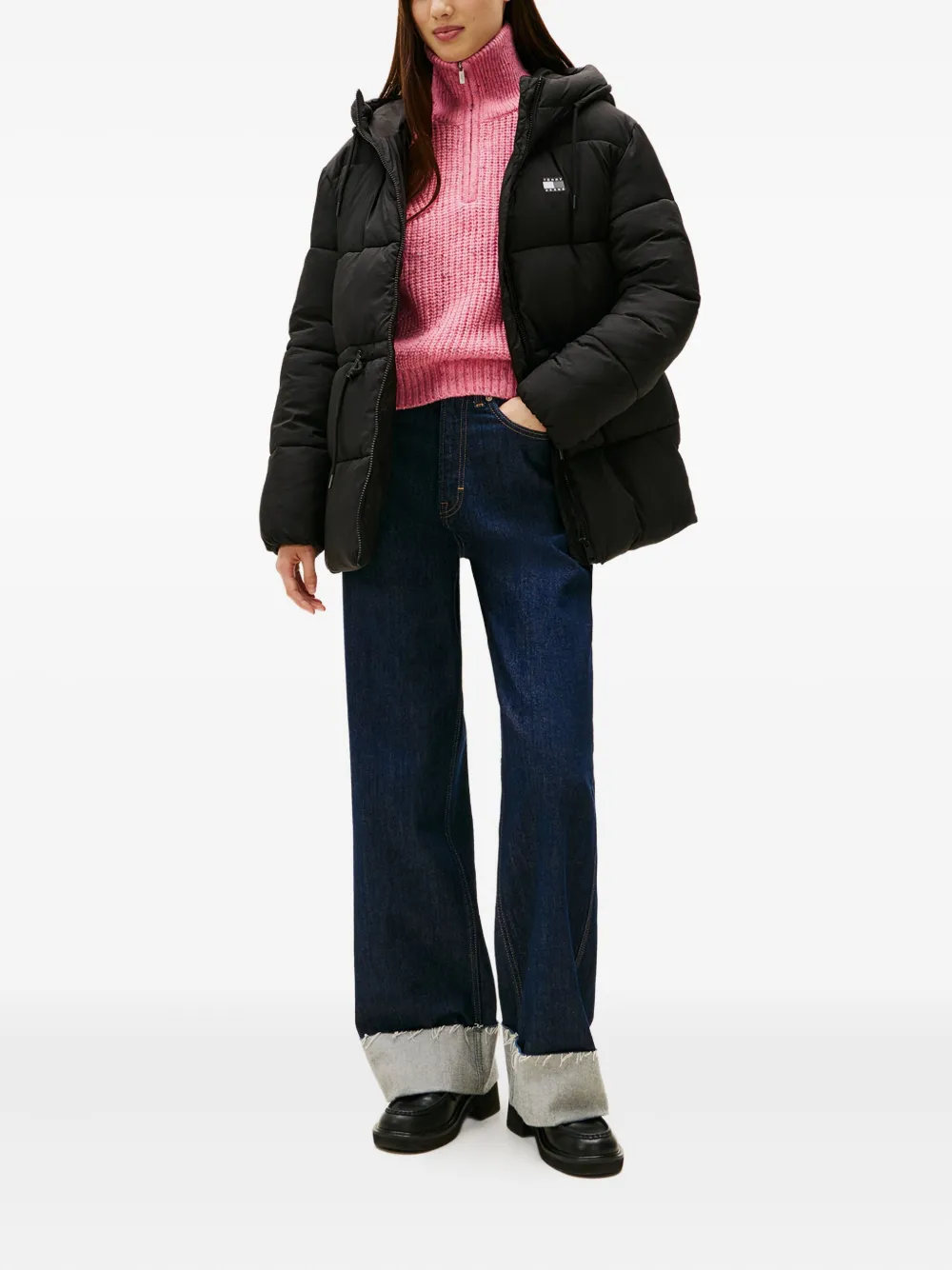 Tommy Jeans chamarra con capucha y cordones | Chamarras capitonadas | Image 2