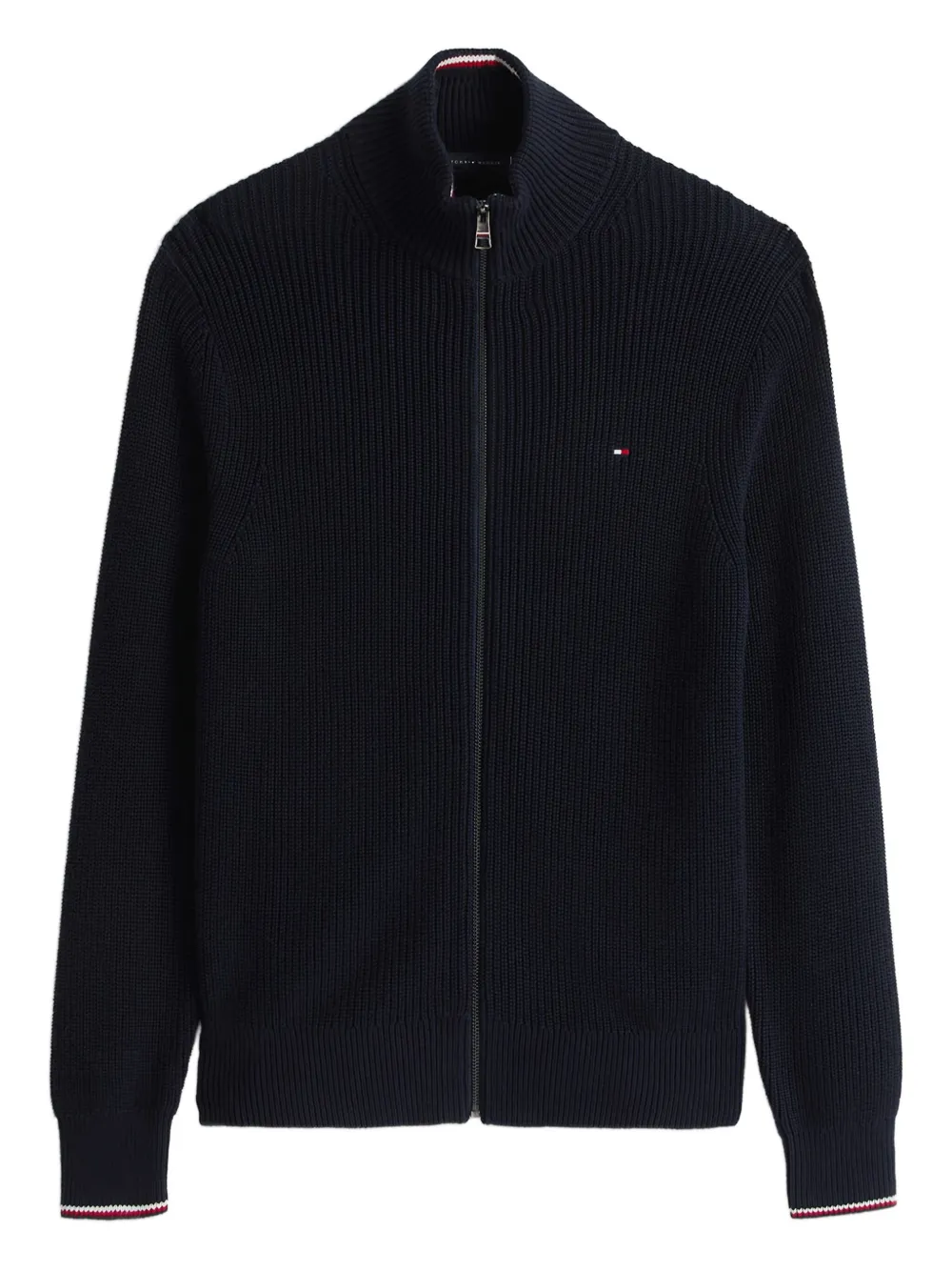 Tommy Hilfiger zip-up logo-detail cardigan | Blue | Image 1