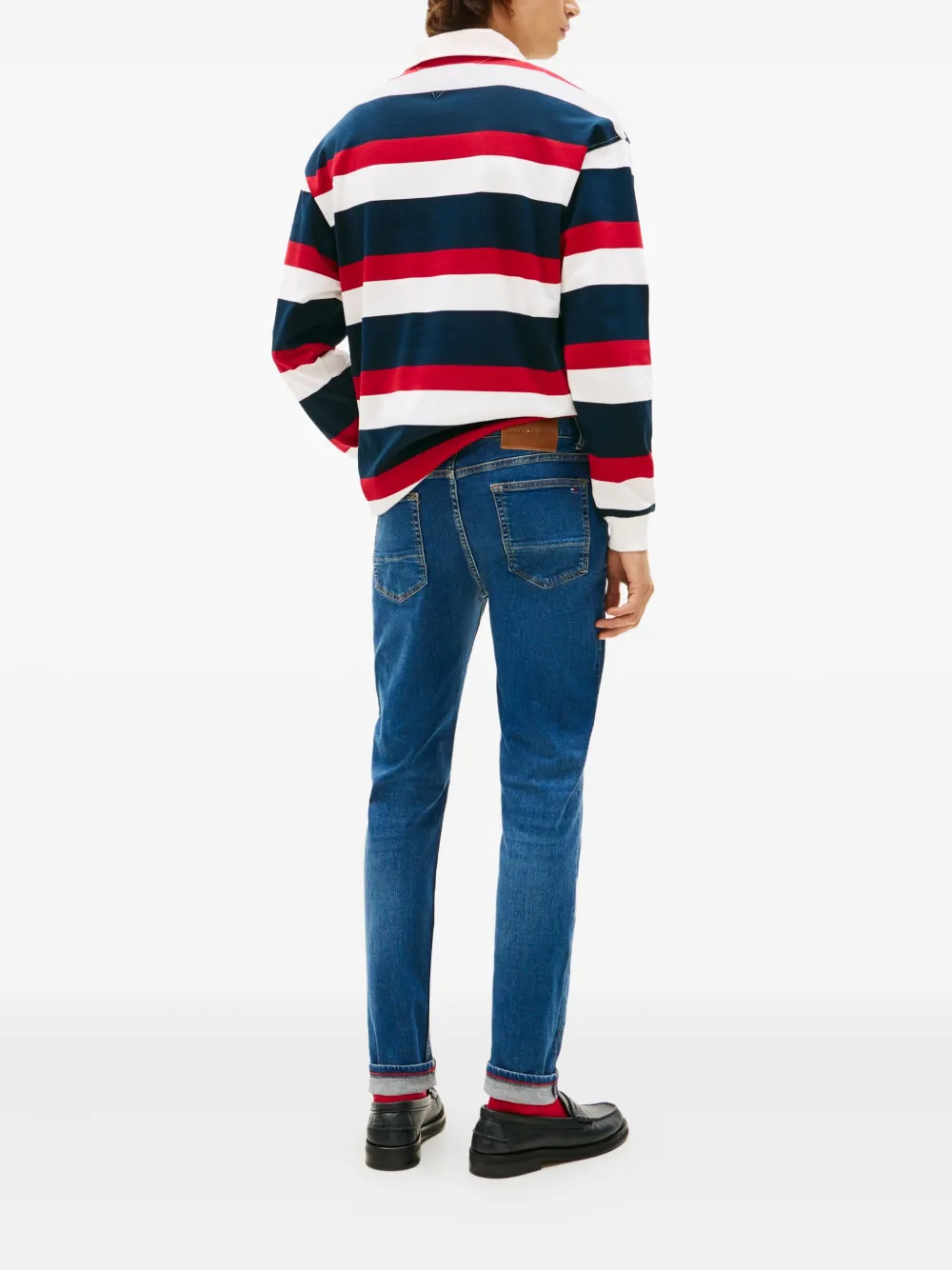 Tommy Hilfiger Logo Patch Jeans In Multi