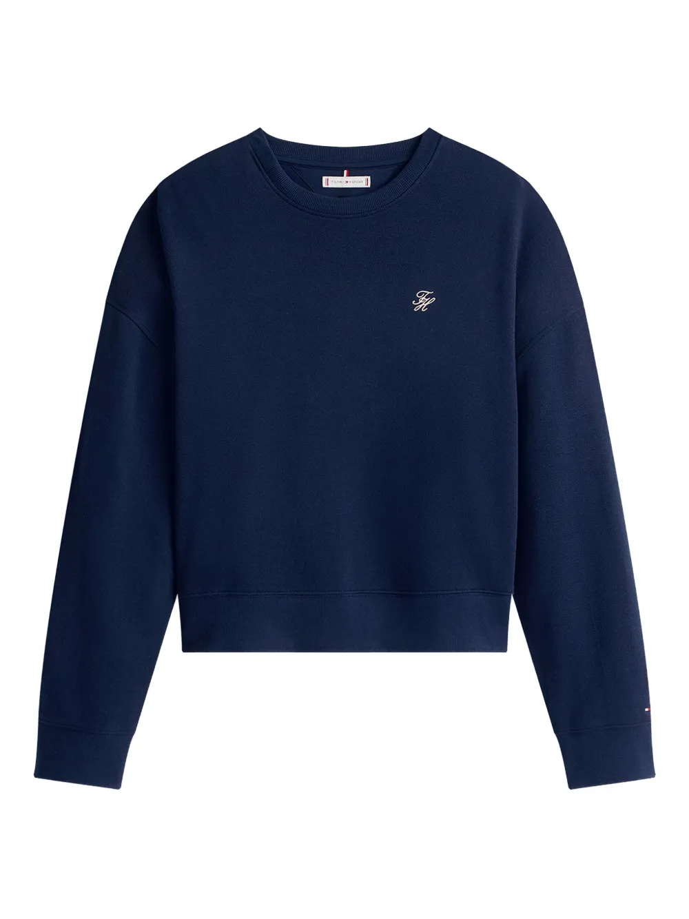 Tommy Hilfiger Embroidered-detail Sweatshirt In Blue